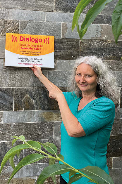 Logopädin Alexandra Köhle in neuen Praxisräumen