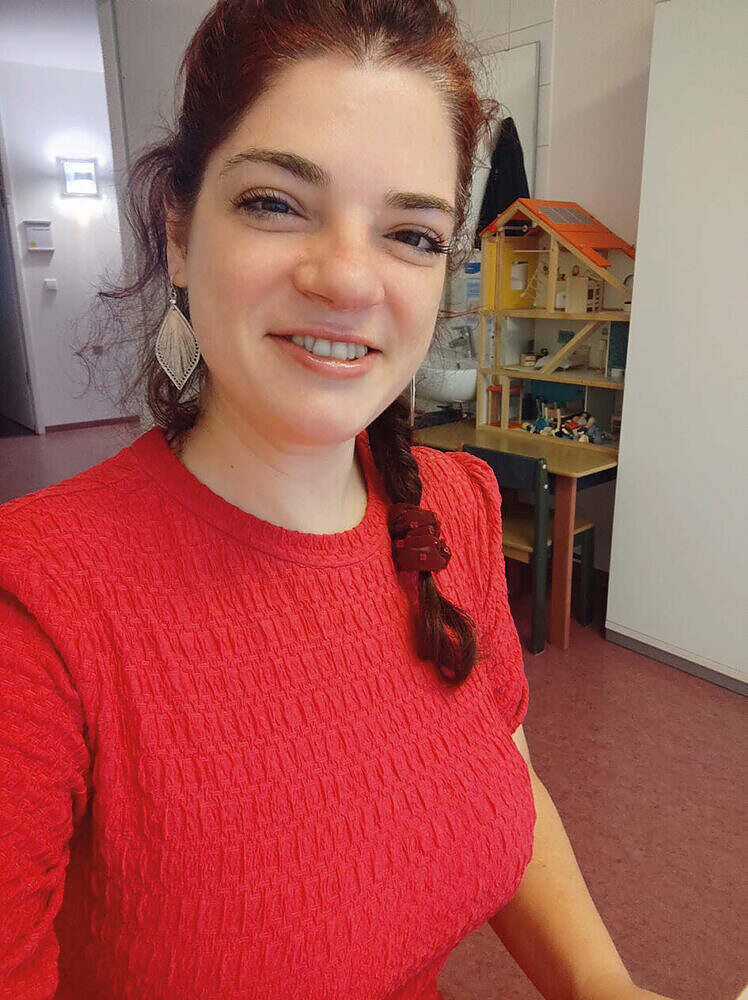 Nadezhda Aleksandrova tauschte am Aktionstag „Schichtwechsel“ ihren Arbeitsplatz mit Jette Lippolis.