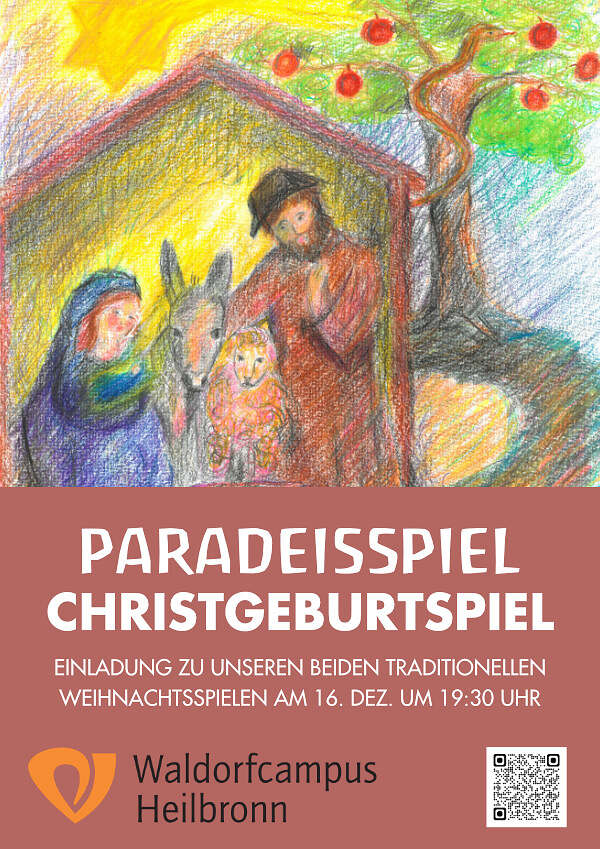 Einladung zu den Oberuferer Weihnachtsspielen: Paradeis- und Christgeburtspiel