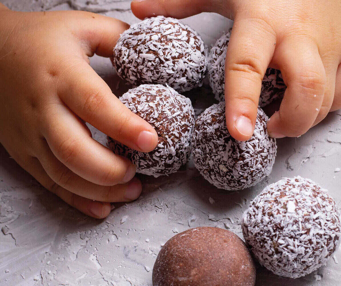 Winter-Wohlfühl-Energy Balls für Kinder