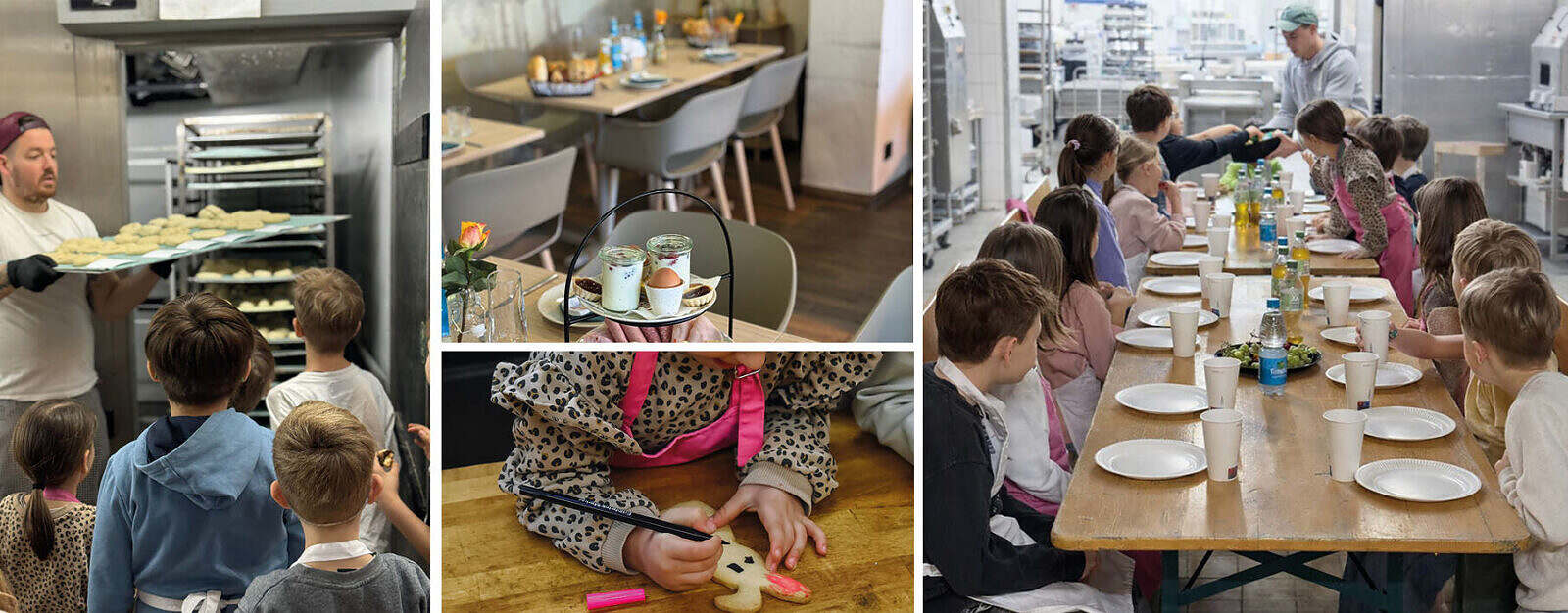 Kinderbacken in der Bäckerei Förch, Erlenbach