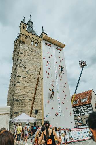 Speedclimbing am Blauen Turm
